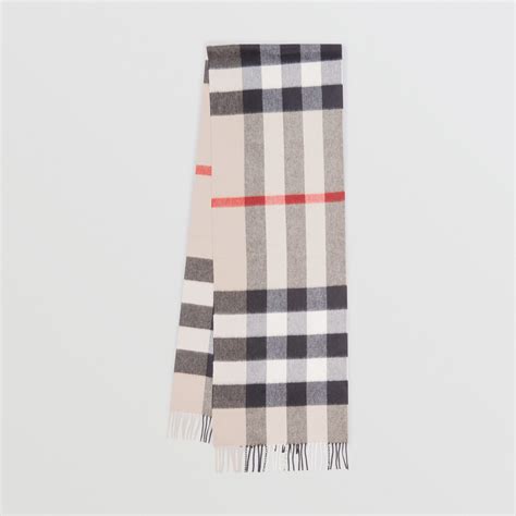 burberry cashmere scarf stone|Burberry cashmere check scarf price.